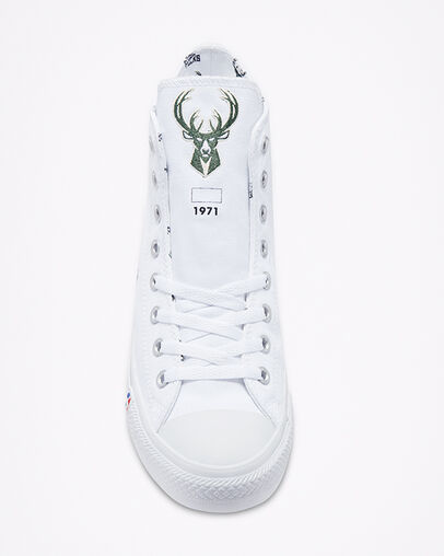Milwaukee Bucks Converse x NBA Chuck Taylor All Star White/White/White