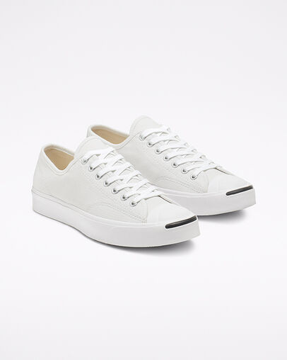 Jack Purcell Canvas Low Top White/White/Black