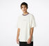 Oversized Wordmark Ringer Crew Neck Short Sleeve T-Shirt Egret