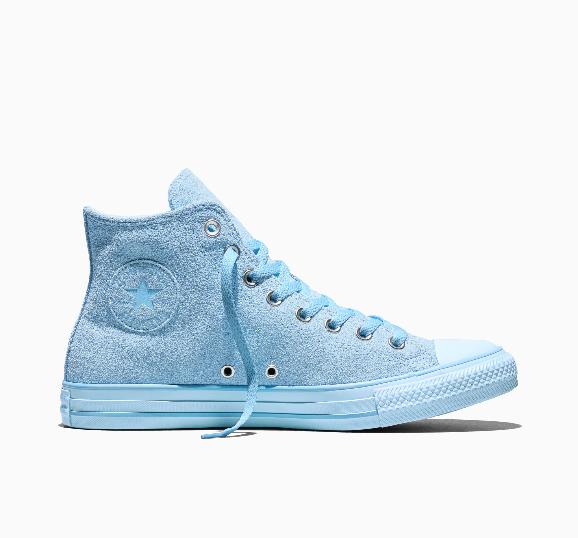 Chuck Taylor All Star High Blue Suede Mens Lifestyle Shoes (Masi Blue)