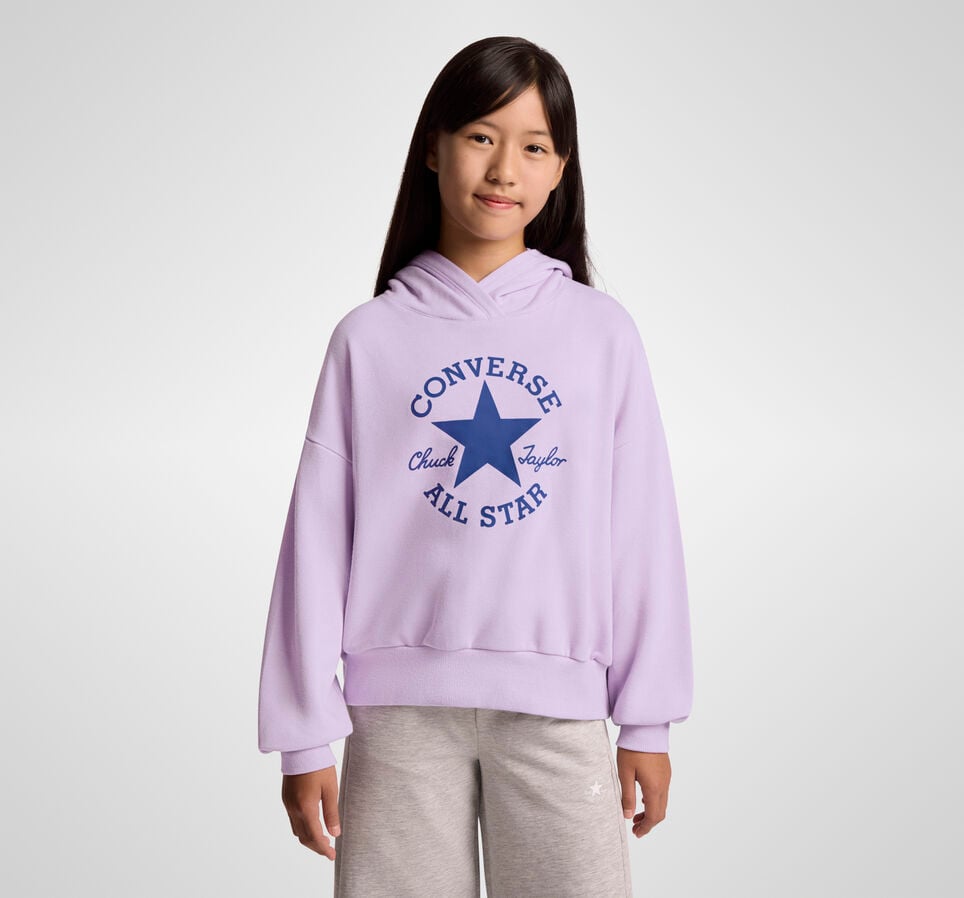 Chuck Patch Relaxed Hoodie Lavender Latte Purple