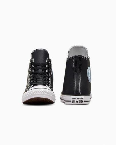 Chuck Taylor All Star Twill Black/Cloudy Daze/White, Heel View