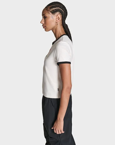 Retro Box Star T-Shirt Converse Egret, Back View