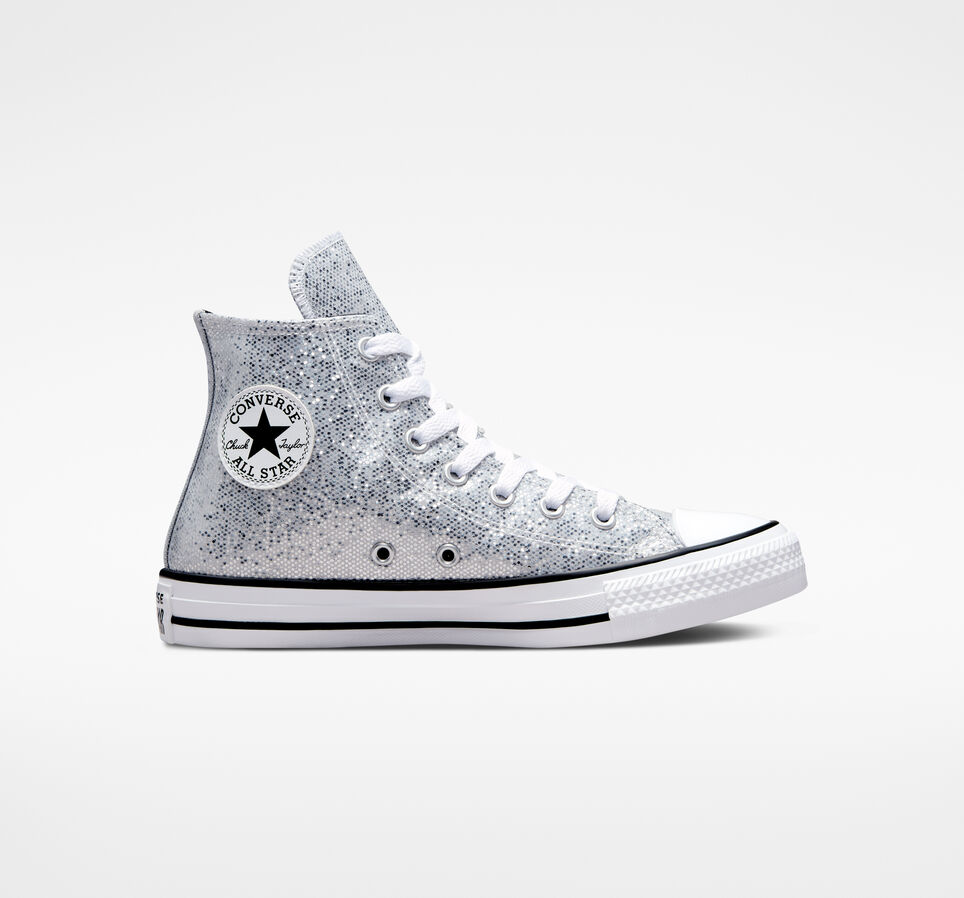 Silver Glitter All Star Sequin Converse Sparkly Converse Sneakers