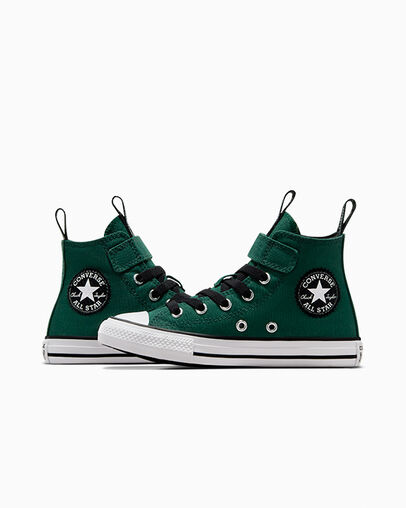 Chuck Taylor All Star Sporty Easy-On Green Envy/Black/White, Detail Angle View