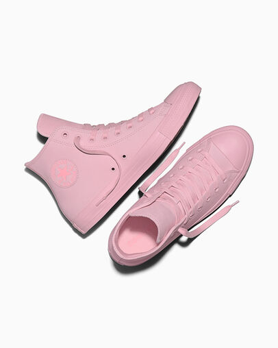 Chuck Taylor All Star Suede Tickled Pink/Tickled Pink/Geranium Pink, Angled View