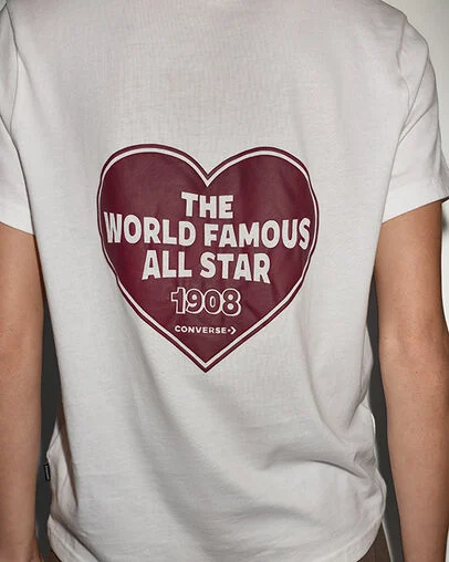 All Star Heart Short-Sleeve T-Shirt White 10A