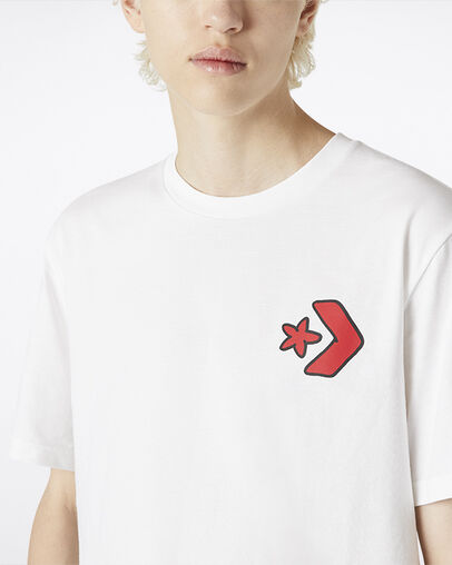 Cartoon Chucks Short Sleeve White