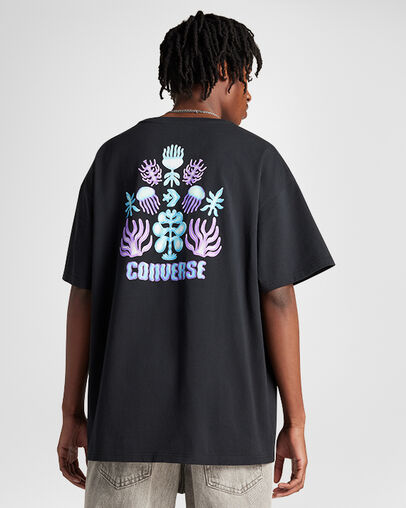 Undersea T-Shirt Converse Black, Back View