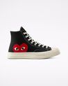 Converse x Comme des Gar&ccedil;ons PLAY Chuck 70 Black/White/High Risk Red