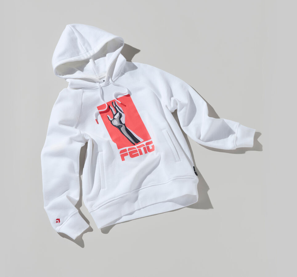 Converse x Feng Chen Wang Cropped Hoodie Bright White