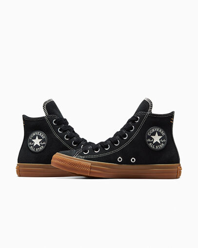 Chuck Taylor All Star Suede Black/Gum Honey/Gingersnap, Detail Angle View