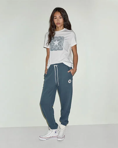 Retro Chuck Taylor Patch Joggers Wrought With Iron
