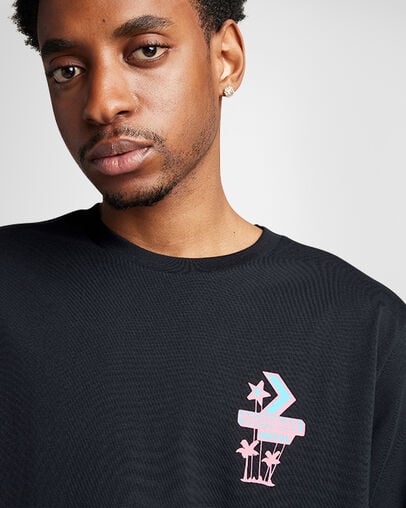 Motel T-Shirt Converse Black, Detail View