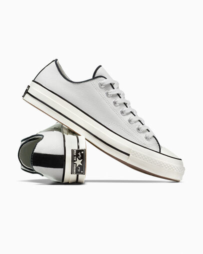 Chuck 70 Canvas & Cotton Barely Grey/Black/Egret, Detail Angle View