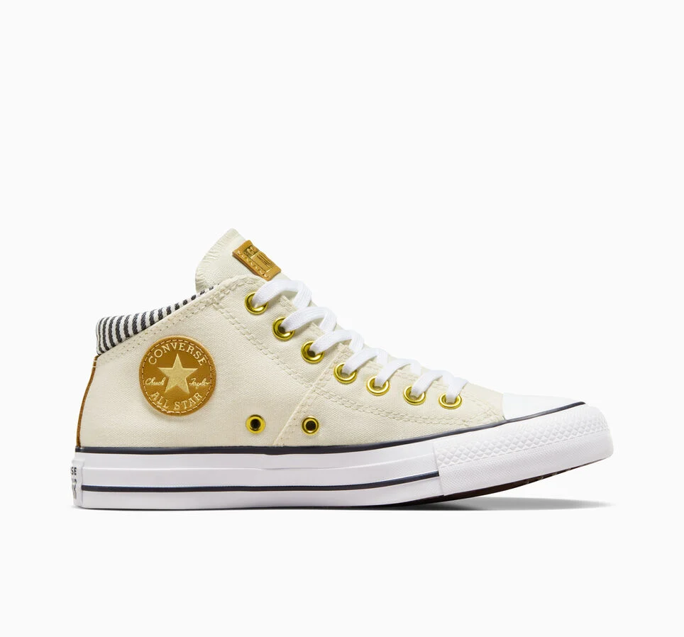Chuck Taylor All Star Madison Herringbone Stripe Egret/Trek Tan/Obsidian Blue