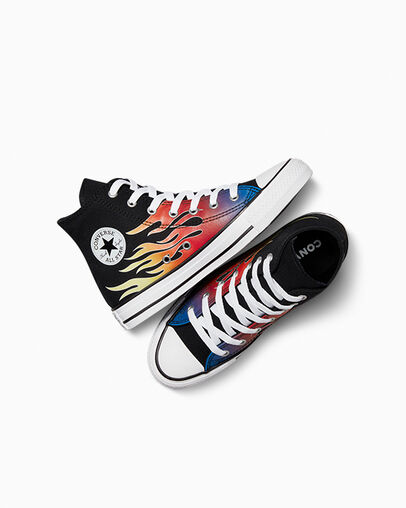 Chuck Taylor All Star Cars Black/Black/White, Angled View