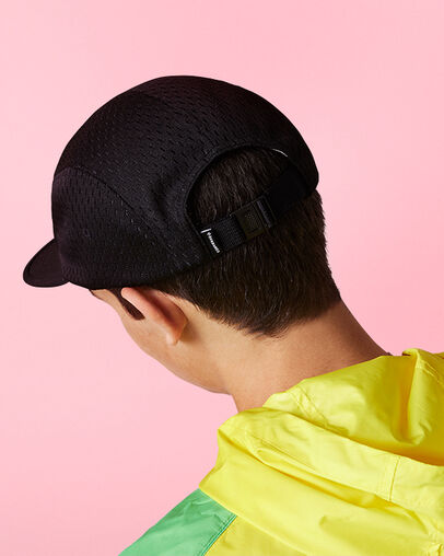 Mesh Camp Cap Converse Black, 3/4 View