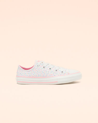Chuck Taylor All Star Sprinkles Low Top White/Pink Glow/White