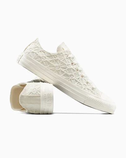 Chuck Taylor All Star Textured Material Egret/Egret/Egret