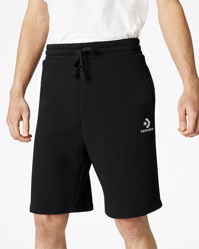 Embroidered Star Chevron Black