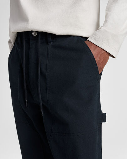 Double Knee Harbor Pants Converse Black, Detail View