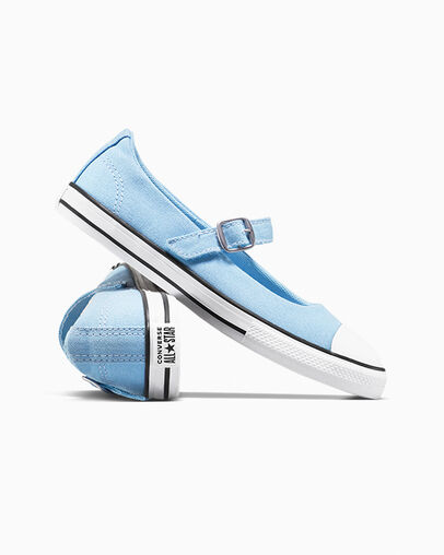 Chuck Taylor All Star Dainty Mary Jane Blue It/White/Black, Detail Angle View