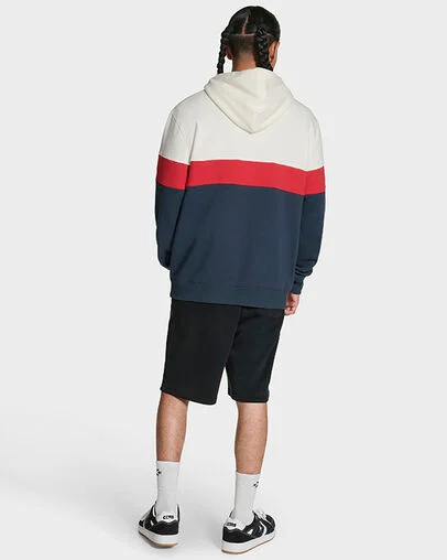 Color Block Pullover Hoodie Converse Egret Multi, Detail View