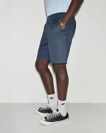 Harbor Relaxed Shorts Converse Navy, Back View
