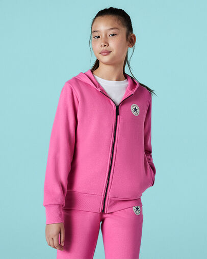 Fleece Chuck Patch Full-Zip Mod Pink