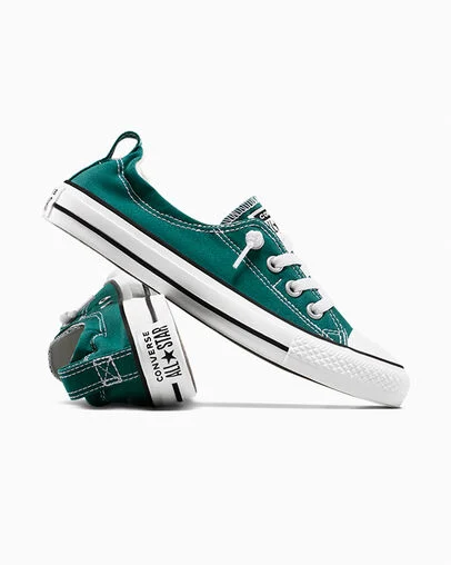 Chuck Taylor All Star Shoreline Canvas Jaded Teal/White/Black, Detail Angle View