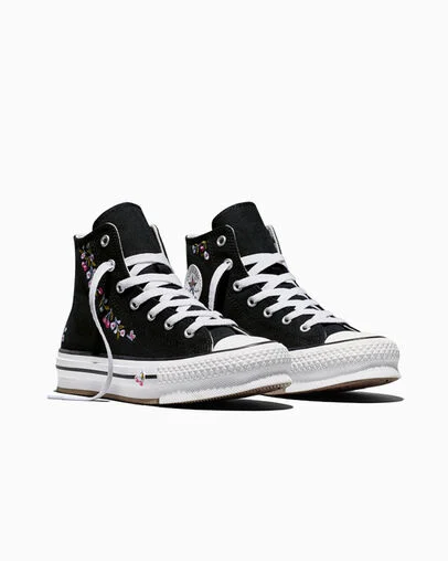 Chuck Taylor All Star EVA Lift Platform Cherry Garden Black/White/Black