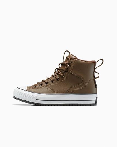 Chuck Taylor All Star Water-Repellent Hiker Boot Grounded/Totally Fudged/White, Inner Side View