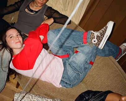 Chuck Taylor All Star Lift Platform Leopard Suede Incensed/Black/Egret, On Foot Shot 2