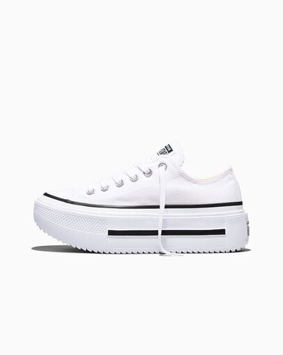 Chuck Taylor All Star Lift Double Stack Platform Canvas White/Black/White, Inner Side View