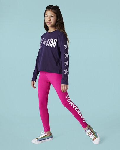 Wordmark Leggings Prime Pink