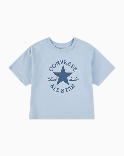 Chuck Taylor Patch Boxy T-Shirt Blue It, Detail View