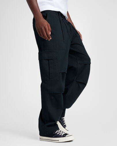 Harbor Cargo Pants Converse Black, Front View