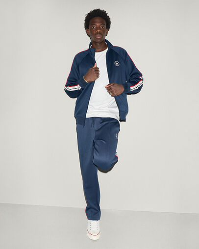 Chuck Taylor Patch Relaxed Zip-Up Jacket Converse Navy, Detail View