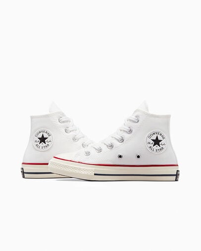 youth white high top converse