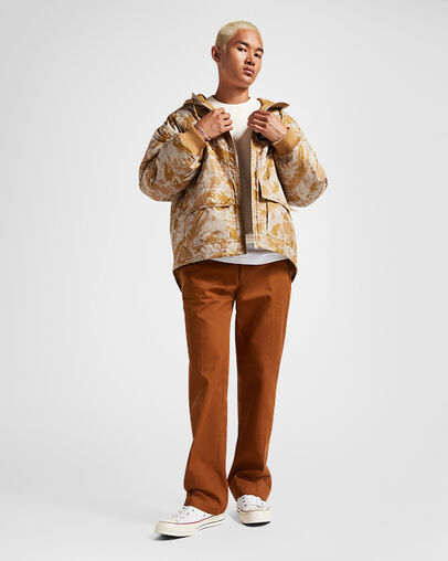 Camo Utility Jacket Trek Tan Paint Camo, Back View