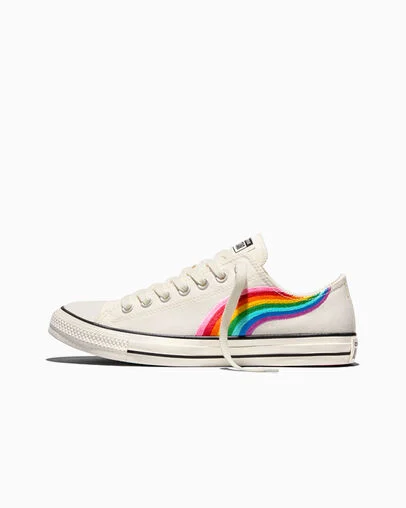 Chuck Taylor All Star Pride Wave Vintage White/Egret/Egret, Inner Side View