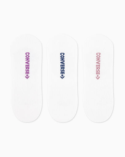 3-Pack Wordmark Liner Socks White / Multi, Detail View