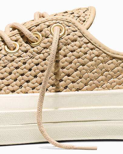 Chuck 70 Woven Leather Hay Day/Hay Day/Egret, Detail Angle View