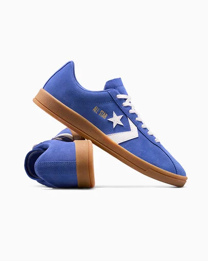 All Star Classic Trainer Suede Indigo Outside/Vintage White, Detail Angle View