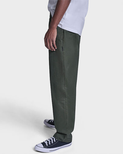 Straight Leg Pants Good Natured Green, Back View