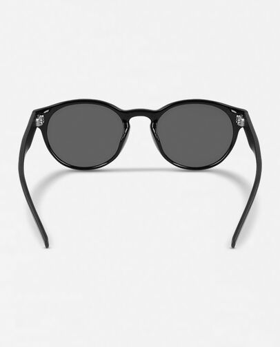Malden Sunglasses Black With Solid Smoke Lens, Detail View