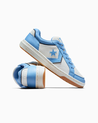 Pro Blaze Classic Leather & Suede Egret/Open Sky/Natural Ivory, Detail Angle View