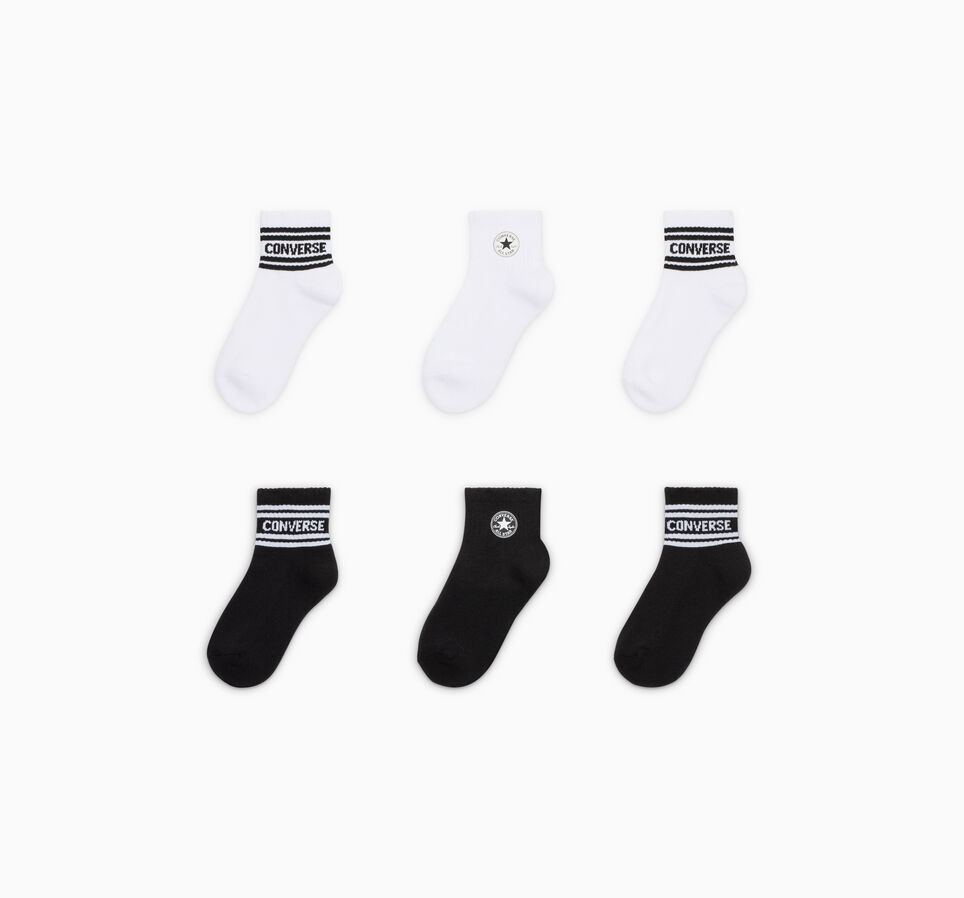 6-Pack Chuck Taylor Ankle Socks White/Black