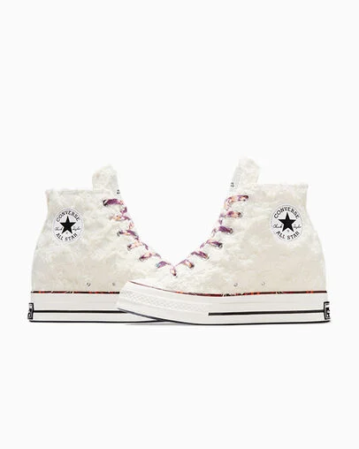 Converse x Isabel Marant Chuck 70 Wedge Vanilla White/Black/Red, Detail Angle View